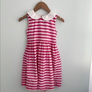 Rachel Riley pink and white strip dress